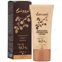 کرم ضد آفتاب کرم پودری SPF40 پوست چرب