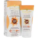 کرم ضد آفتاب SPF50 فاقد جاذب های شیمیایی بژ طبیعی