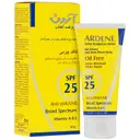 کرم ضد آفتاب فاقد چربی SPF25