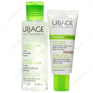 پک ضدجوش قوی هیسه اک 3 رگول رنگی SPF 30 و محلول میسلار