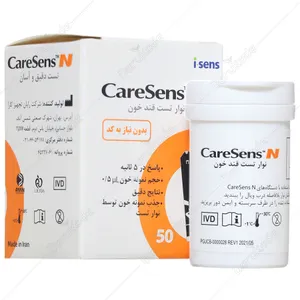 نوار تست قند خون مدل Caresens N