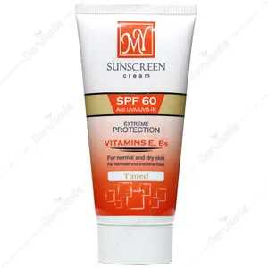 کرم ضد آفتاب رنگی SPF60 مناسب پوست نرمال و خشک