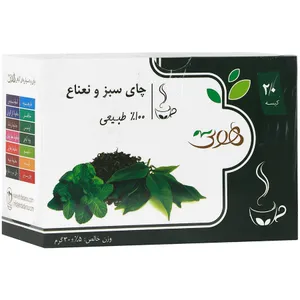 دمنوش گیاهی چای سبز و نعناع