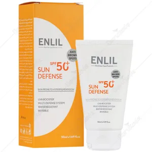 کرم ضد آفتاب سان دیفنس SPF50 پوست مستعد لک