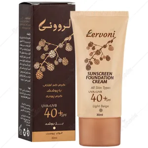 کرم ضد آفتاب کرم پودری SPF40 انواع پوست
