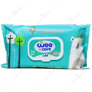 دستمال مرطوب کودک حاوی روغن زیتون پاکتی