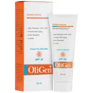 کرم ضد آفتاب ضد چروک پوست چرب SPF30
