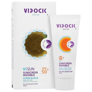 کرم ضد آفتاب پوست خشک و حساس SPF50 بی رنگ