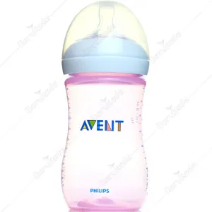 شیشه شیر نچرال صورتی دوتایی