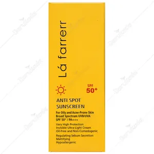 کرم ضد آفتاب و ضدلک بی رنگ پوست های چرب +SPF50