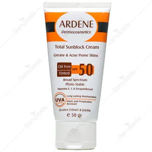 کرم ضد آفتاب فاقد چربی رنگی SPF50